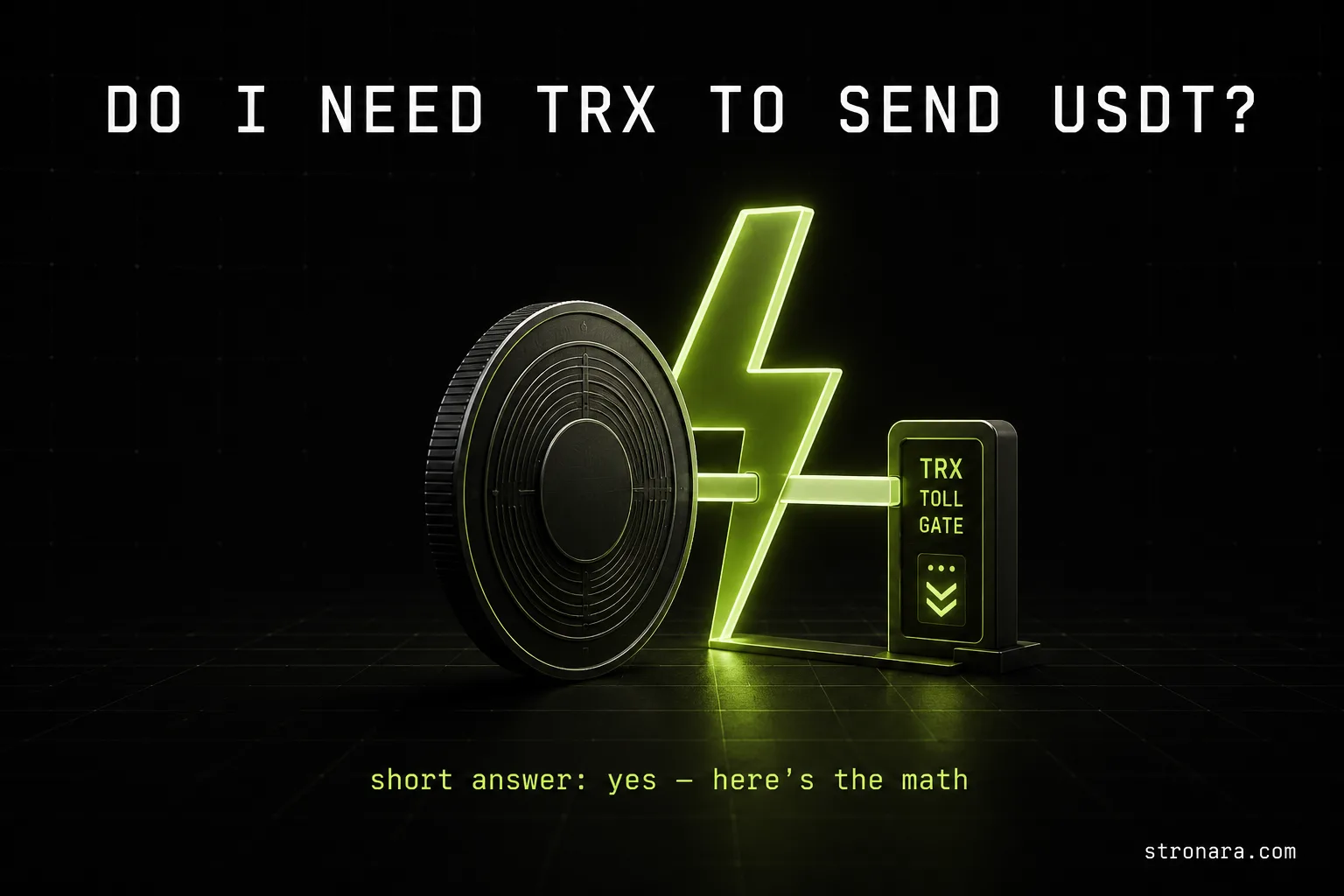 USDT göndermek için TRX gerekli mi?